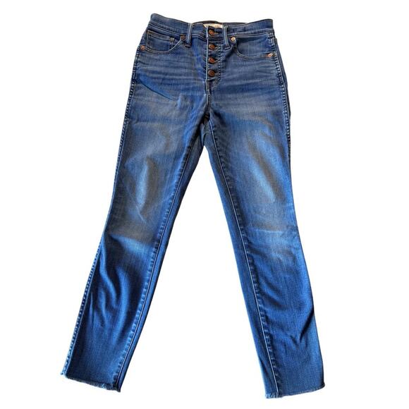 Madewell 10" High-Rise Skinny Crop Jeans: Button-Front TENCEL™ Denim Editn - 25 - Picture 3 of 12